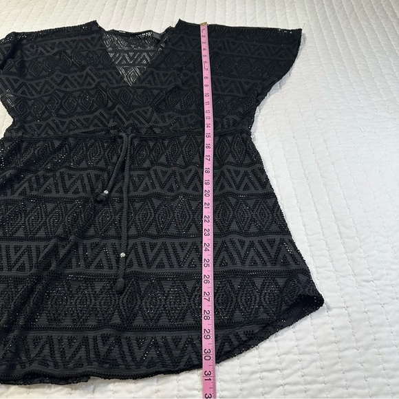 Apt. 9 Women's Elegant Black Swim  Crochet Cover-Up - Picture 4 of 11